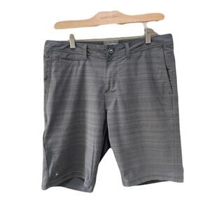 Linksoul Mens Flat Front Golf Hiking Casual  Lightweight Shorts Brown  Size 34